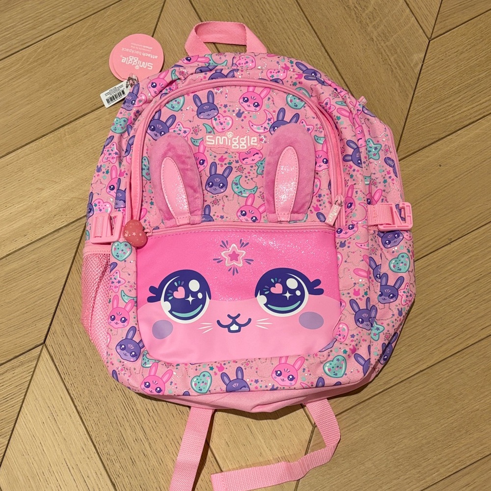 Snmiggle Snuggle Bunny Pink Backpack NWT